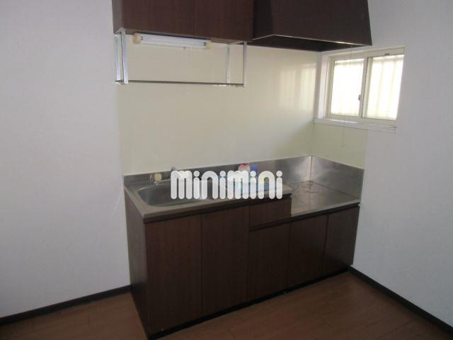 キッチン　２口コンロが置けるキッチン自炊も楽々。