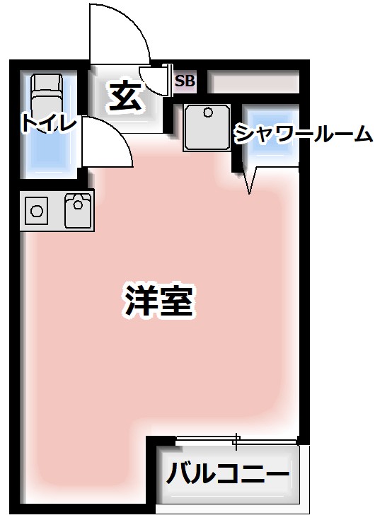 フリーディオ城垣の間取り