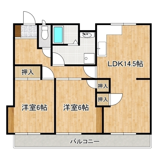 興人松江マンションの間取り