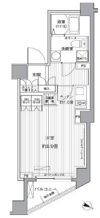 ヒューリックレジデンス茗荷谷の間取り