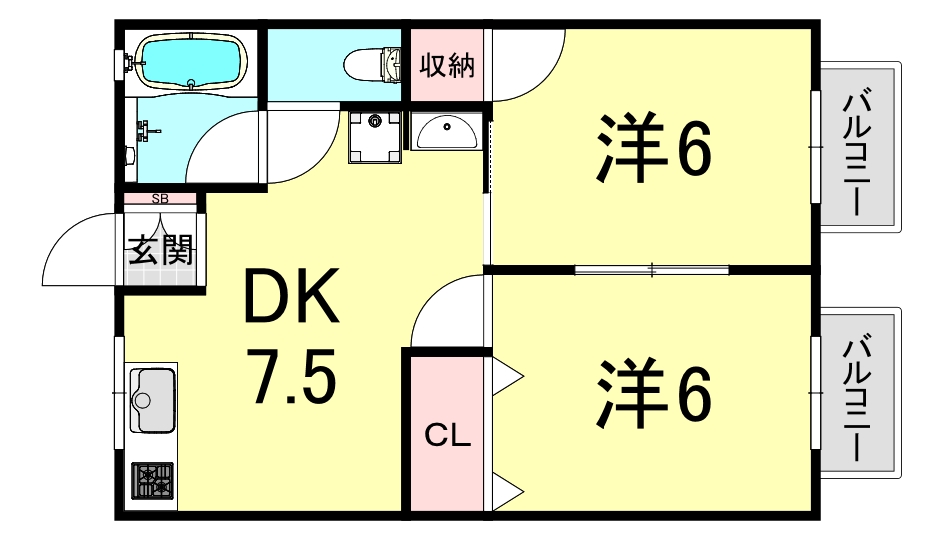 ビューティハイツの間取り