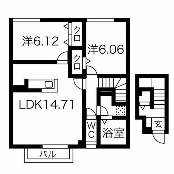 天使堂ビルの間取り