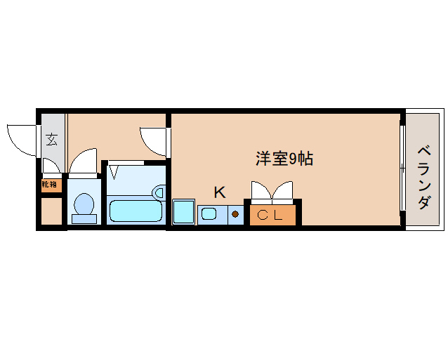 香芝市瓦口のマンションの間取り