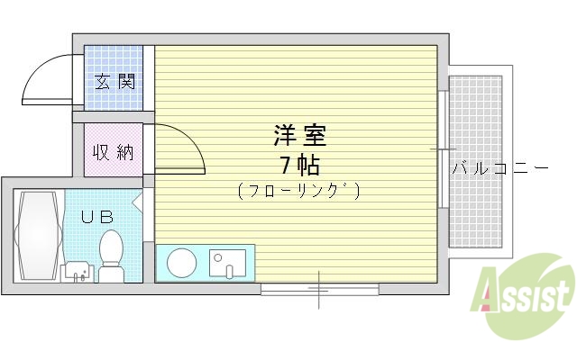 緑地公園ローレルハイツの間取り