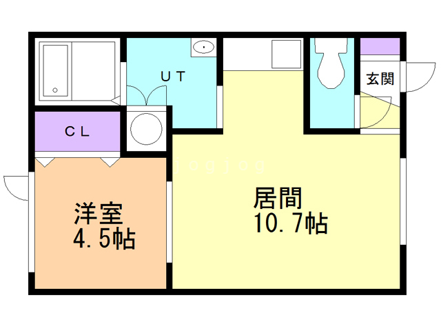 クリア釧路木場の間取り