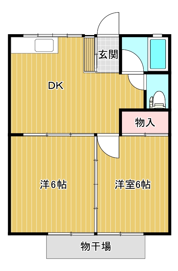 コーポ関の間取り