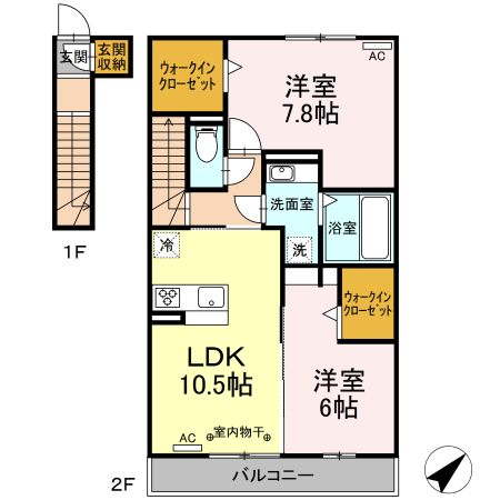 Ｄ－ｒｏｏｍつかさの間取り