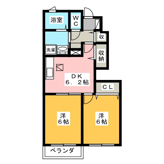 ヴァン　ヴェールの間取り