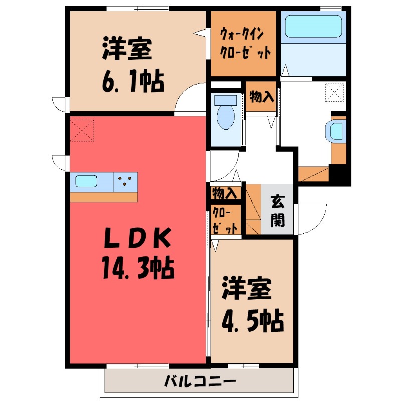 サープレマーシー Aの間取り