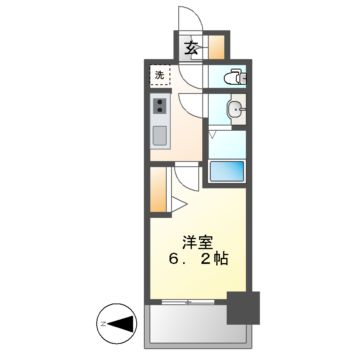 メイクス矢場町IIの間取り