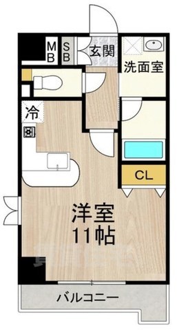 茨木市西豊川町のマンションの間取り