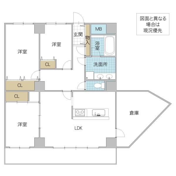 アクアシティ備前町の間取り