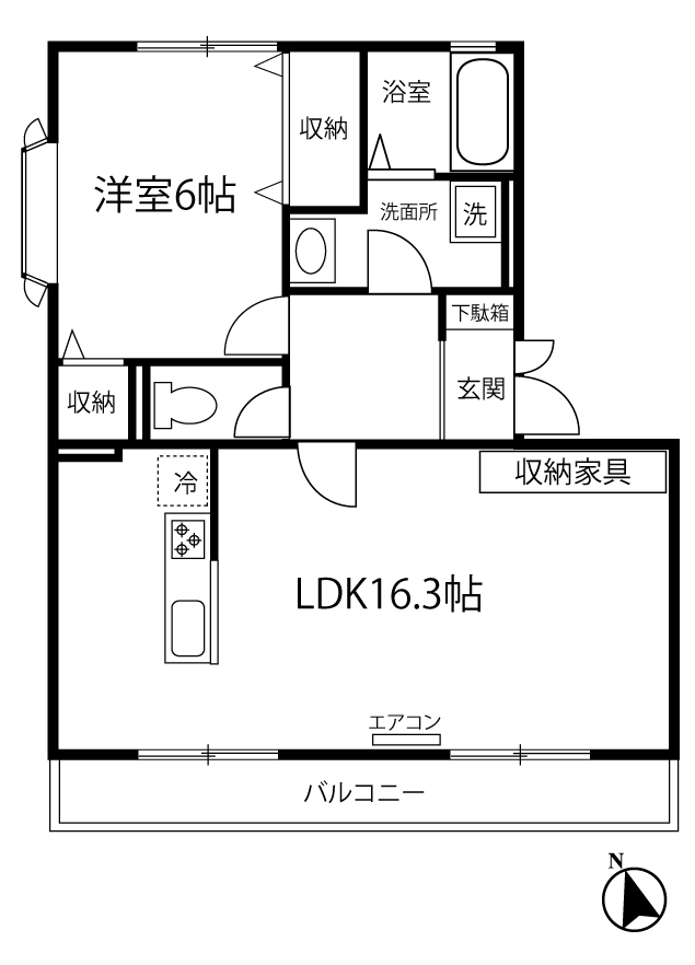 フレマリール仲町台弐番館の間取り