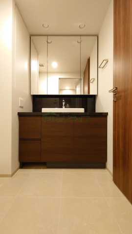 洗面設備　アルビオ・ザ・タワー千代田飯田橋