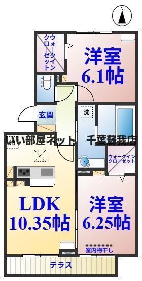 エオス仲久保Bの間取り