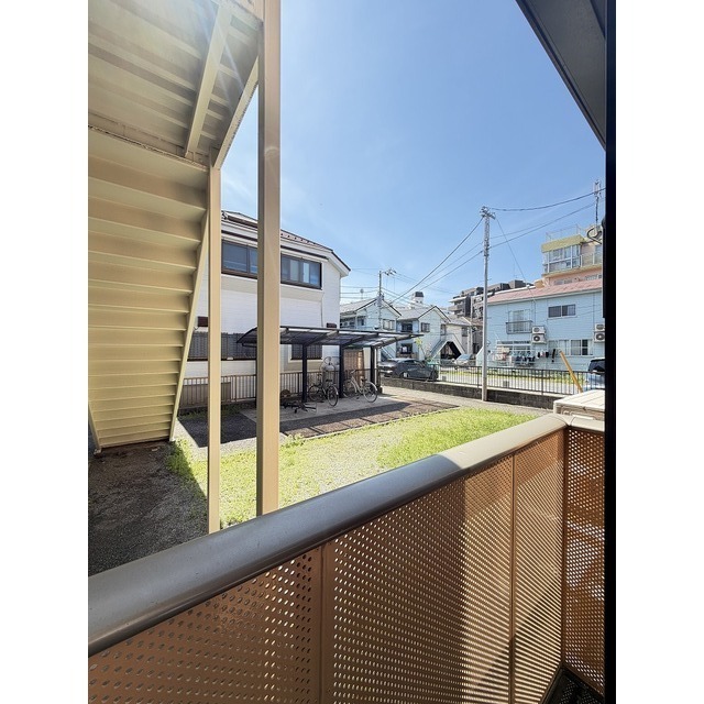 バルコニー　天気の良い日は、外干しも可能です♪