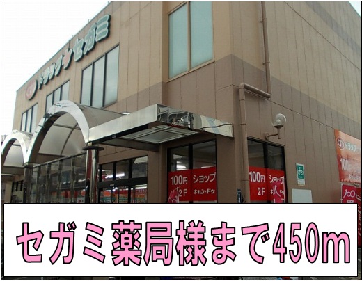 ドラックストア　セガミ薬局様（ドラッグストア）まで450m