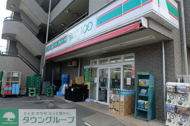コンビニ　ローソンストア100新座栗原店（コンビニ）まで443m