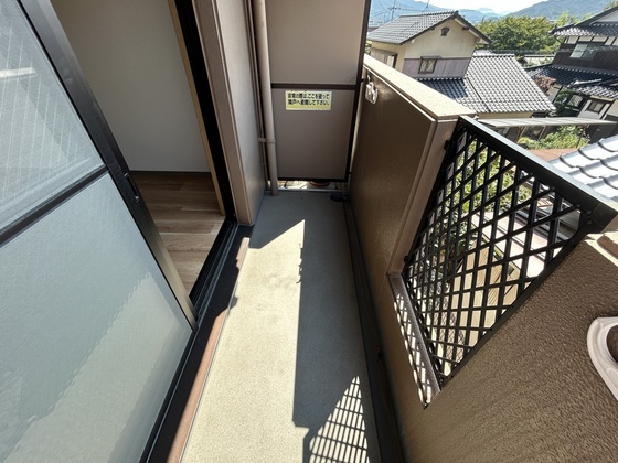 バルコニー　※別部屋の写真です