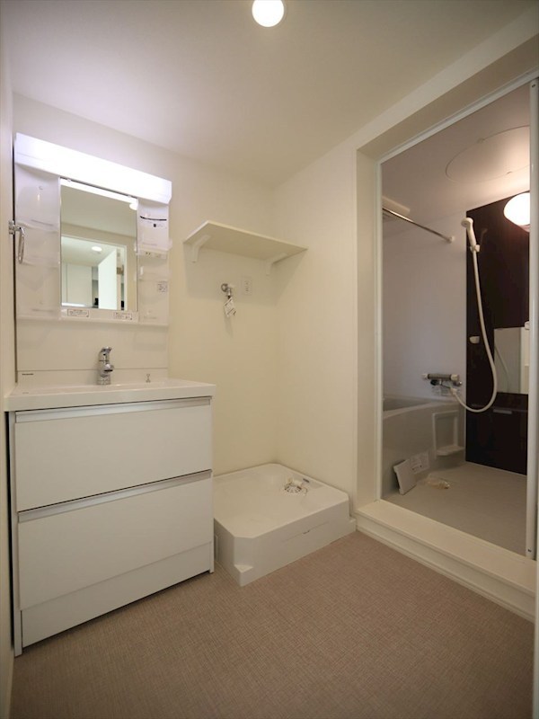 洗面設備　脱衣所　独立洗面台（シャンプードレッサー付）　同仕様写真