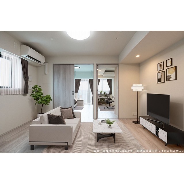 居室・リビング　【家具・調度品等はＣＧ　加工です。実際の