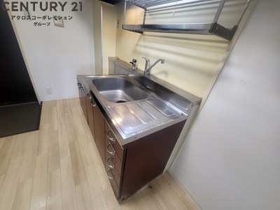 キッチン　ガスコンロ設置可能なキッチンです！