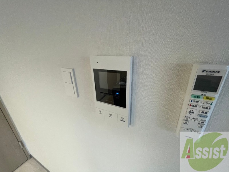 セキュリティ　来客時にはこちらのチャイムが鳴りますよ。