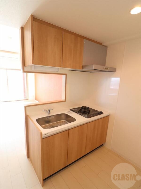 キッチン　２口ガスコンロのカウンターキッチン