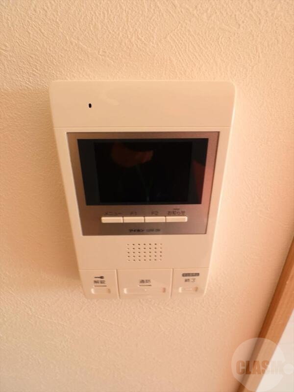 セキュリティ　モニター付きインターフォンで安心