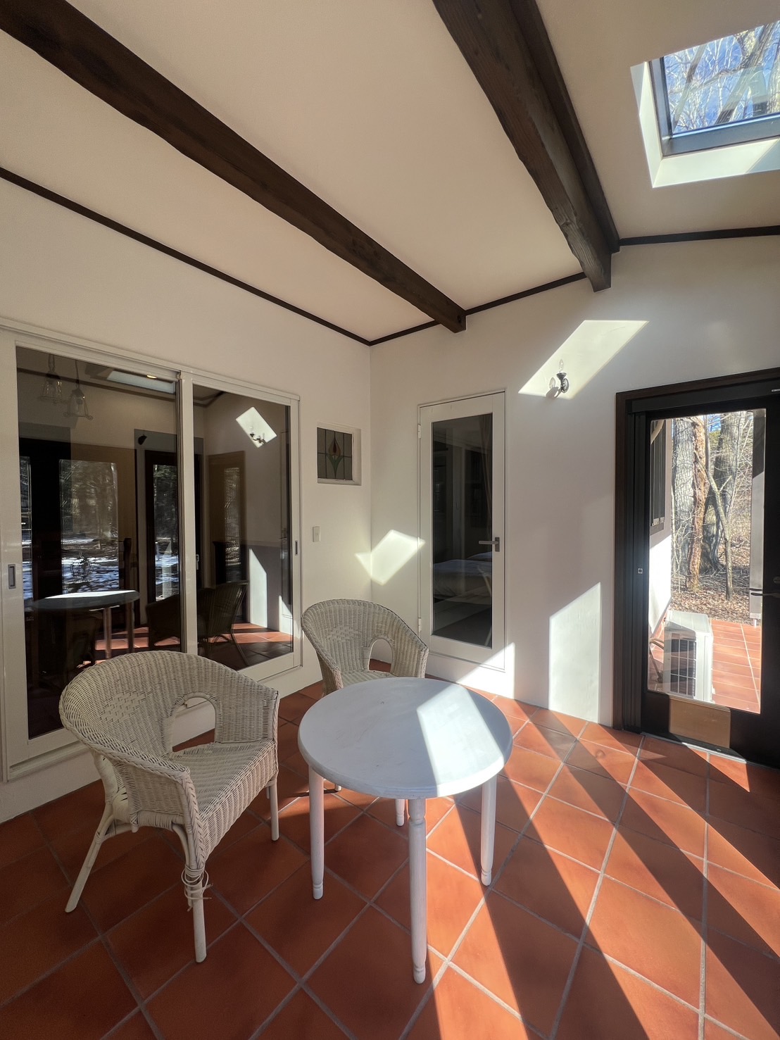 その他　サンルーム　テラコッタタイル張り