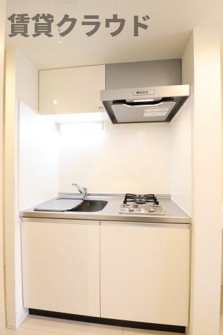 キッチン　嬉しいガスコンロ2口付きのシステムキッチンです！