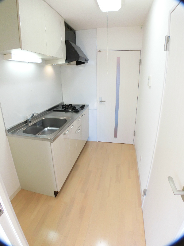 キッチン　２口ガスコンロ付　シンク広々で使いやすいキッチン