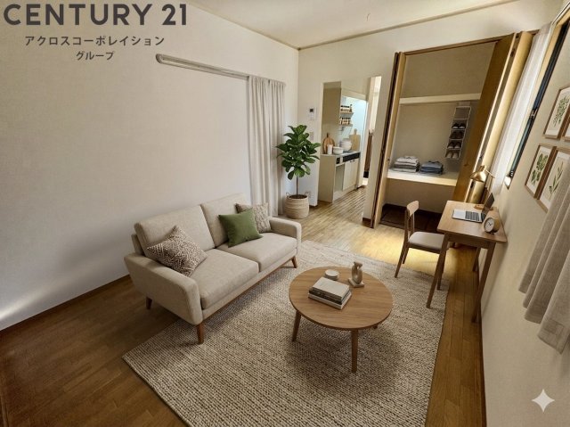 居室・リビング　画像中の家具はAIにより配置加工しているため付属しません