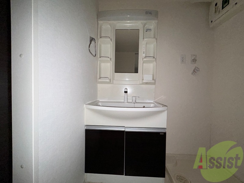 洗面設備　シャンプードレッサーなので身支度しやすそうですね。