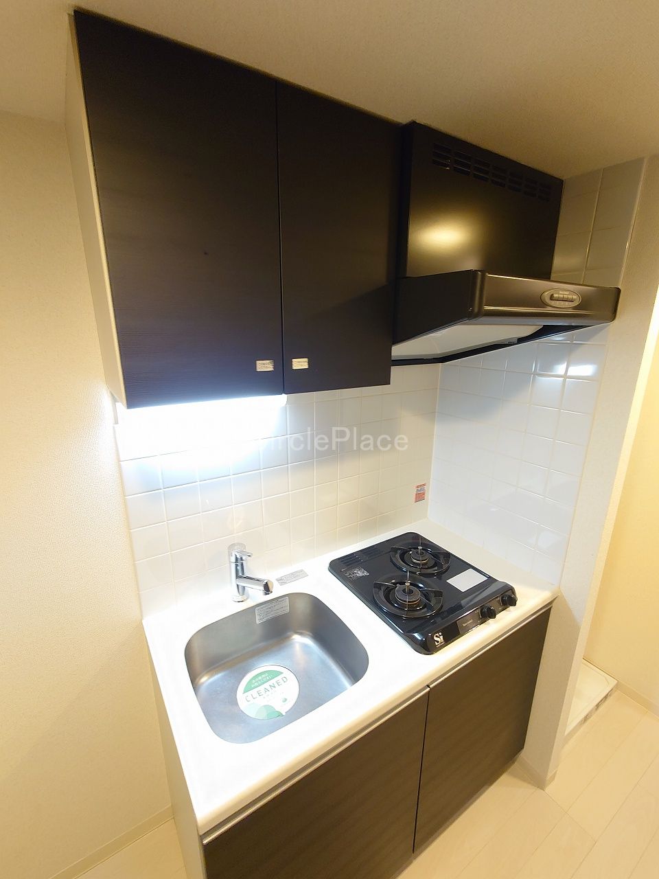 キッチン　２口ガスシステムキッチン