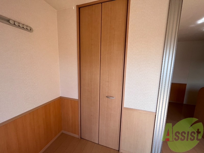 収納　ここに収納があります。収納があると部屋が広く使えます。