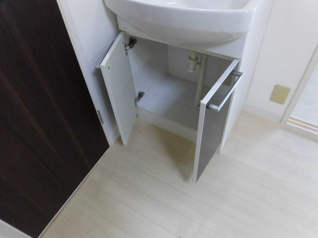 収納　洗面所下の収納スペースです