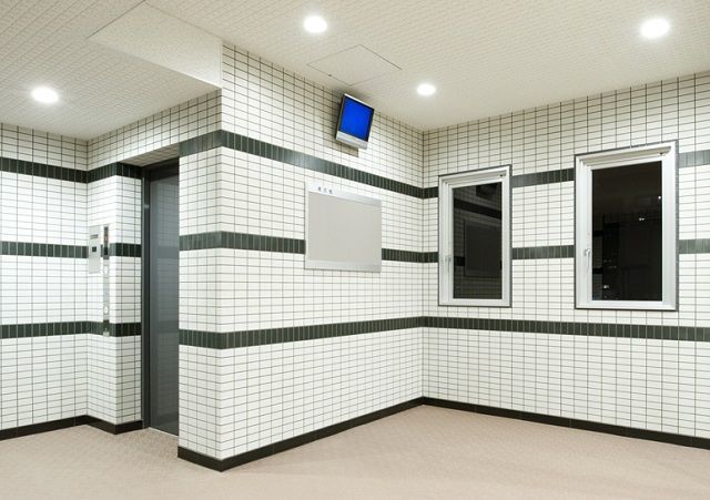 セキュリティ　防犯モニター付玄関・エレベーターホール