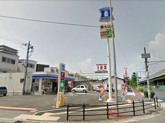 コンビニ　ローソン長吉出戸三丁目店（コンビニ）まで64m