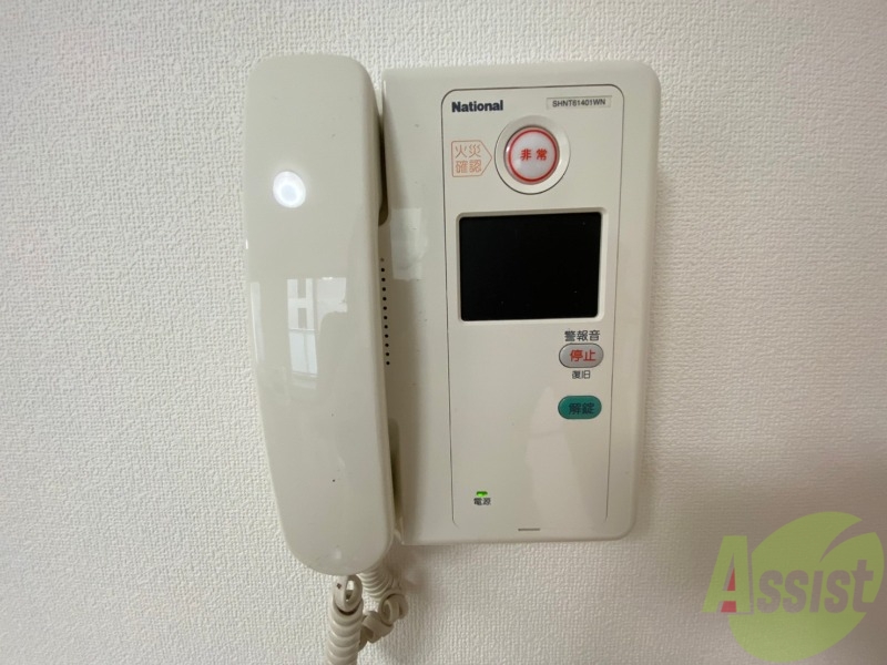 セキュリティ　インターホンで来客確認ができます。安心ですね。