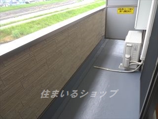バルコニー　根谷川を望む眺望良好です