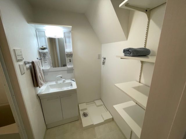 洗面設備　写真は別部屋です