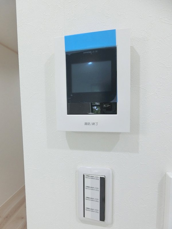 セキュリティ　【施工例】安心のカラーモニター付インターホンです！