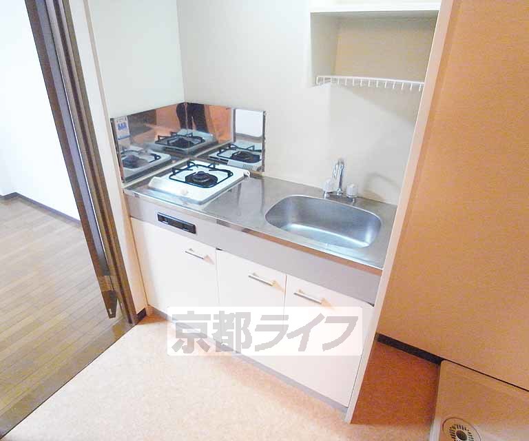 キッチン　１口のガスコンロが付いています