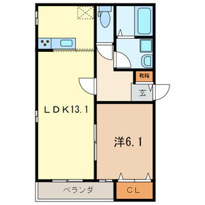 ミルクリーク飯塚の間取り写真
