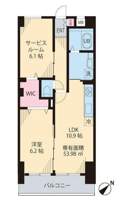 東京メトロ丸ノ内線 茗荷谷駅 徒歩8分 6階建 築12年の間取り写真