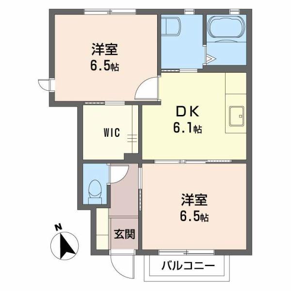 エスポワール2 B棟の間取り写真