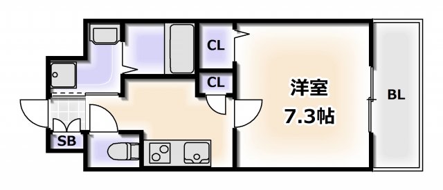 アクアプレイス天王寺EYEの間取り写真