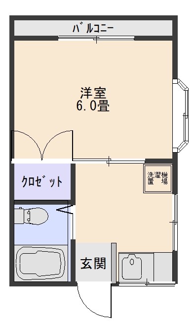 寿ハイツの間取り写真