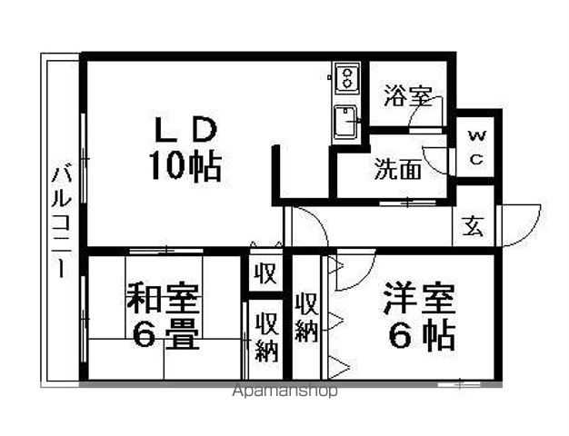 TOAマンションの間取り写真